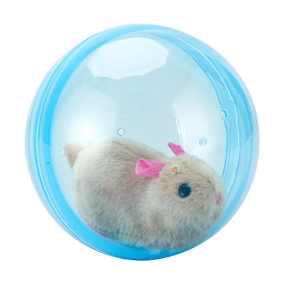 New Popular Electric Rabbit Hamster Rolling Ball Playing Cat Electronic Plush Dog Cat Machine Pet Toys