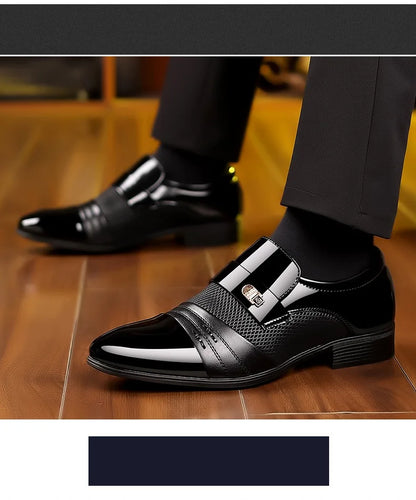 Oxford Shoes Men's Luxury Lacquer Wedding Shoe Pointed Toe Dress Shoes for Men Classic Business Men Leather Shoes Big Size 38-48