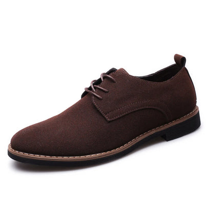 Luxury Men Oxford Shoes High Quality Suede Leather Shoes for Men Business Casual Shoe Lace-Up Men Party Wedding Shoes Plus Size