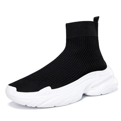 Footwear men's high top sports tennis shoes Luxury designer shoes Mesh breathable socks free boots Fashion casual men's shoes