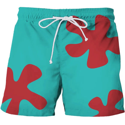 New Summer 3D Anime Patrick Star Board Shorts Trunks Quick Dry Beach Swiming Shorts Women Men Hip Hop Short Pants Beach clothes