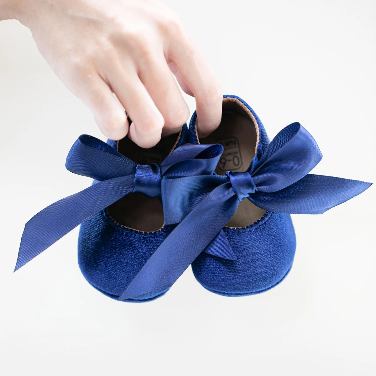 Baby Girl Shoes Bowknot Flats Wedding Princess Dress Shoes Ballet Slippers Non-slip Rubber Sole Toddler First Walking Crib Shoes