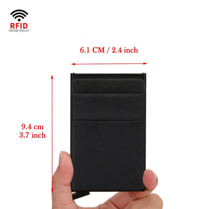 Rfid Credit Card Holder Men Thin Slim Mini Minimalist Wallets Luxury Metal Bank ID Cardholer Case Wallet for Men Carteras Choice