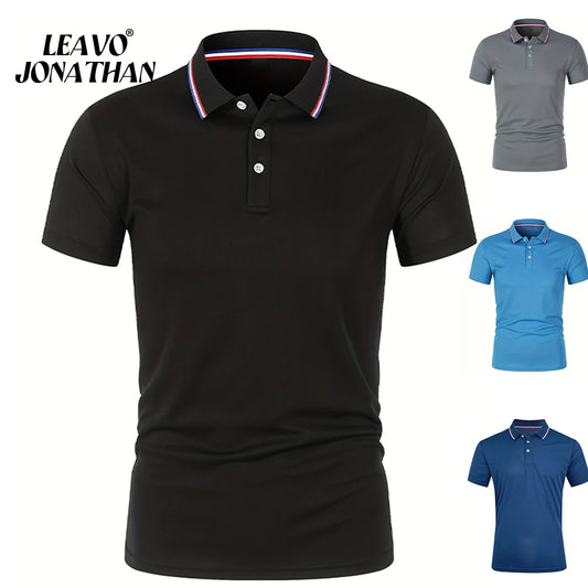 Sommer Männer Büro Business Polo Shirt Frühling Reine Feste Beiläufige Kurzarm Golf Shirt 2024 Atmungs Unisex Shirt Dropshipping