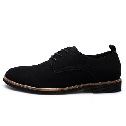 Luxury Men Oxford Shoes High Quality Suede Leather Shoes for Men Business Casual Shoe Lace-Up Men Party Wedding Shoes Plus Size