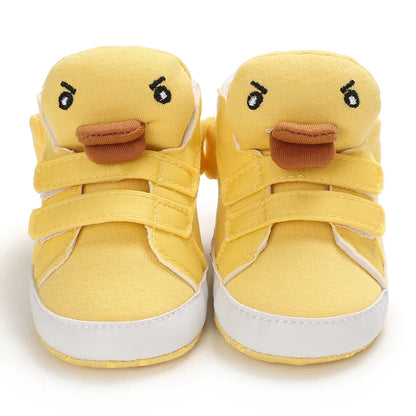 Classic Baby Shoe Boy Girl Baby Cute Animal Face Casual Flat Sneaker First Baby Ankle Boot Cotton Non-slip Warm Walking Shoes