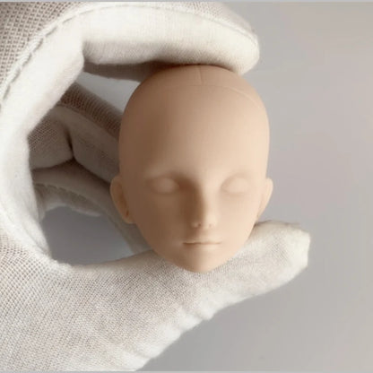 1/6 Ball Joint Doll Acceesories Head for 30cm BJD Doll White Skin No Eyes Baby Doll DIY Toys for Girls Make Up Toys