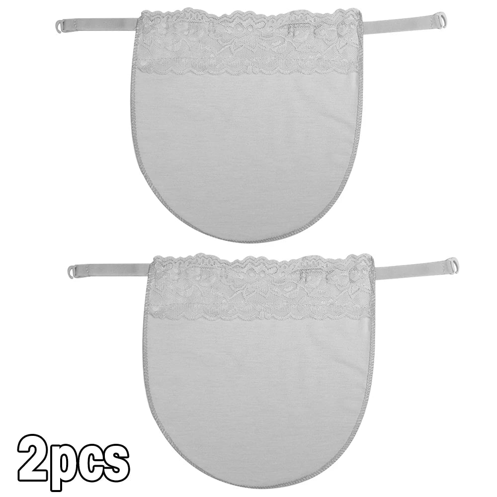 Women Invisible Anti Glare Underwear Lace Cleavage Cover Up Mock Camisole Bra Strapless Insert Wrapped Chest Intimates