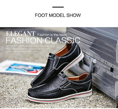 Leather Men's Casual Shoes Flats Moccasins Men Loafers Party Driving Loafers Shoes Male Genuine Leather Business Office Men Shoe