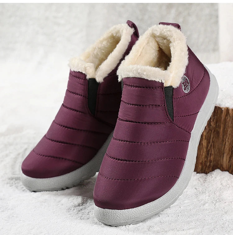 Warm Snow Men's Boots Soft Sneakers Winter Men's Fashion Men Shoes Unisex Ankle Boots Waterproof Men's Work Shoes Footwear