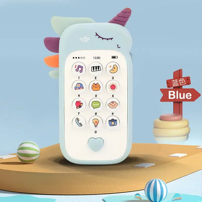 Baby Mobile Phone Toy Simulation Music Sound Telephone Toddler Puzzle Early Education Sleeping Toy Gift with Teether 0 12 Months