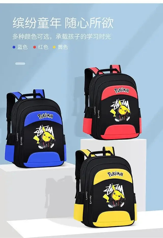 Primary school students boys backpacks are lightening trendy cartoon lightweight back protection children backpack