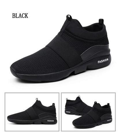 2024 Men Casual Shoes Sneakers Fashion Loafers Comfortable Mesh Mens Shoes Footwear Lightweight Walking Shoes White Size 46