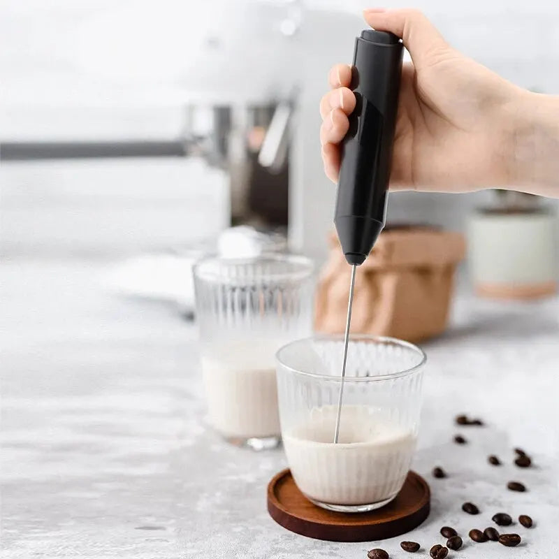 Electric Milk Frother Portable Mini Handheld Fast Foamer Coffee Cappuccino Whisk Mixer Food Blender