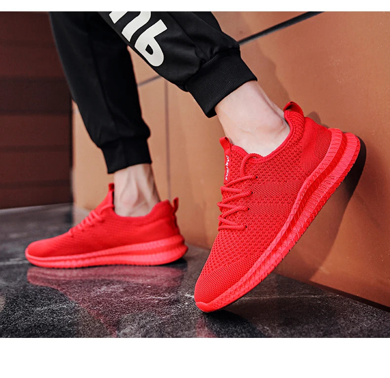 Man Sneakers for Men‘s Black Running Shoes Army Green Breathable Sport Shoes Male Female Women Red lightweight Casual Sneakers