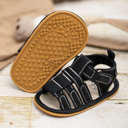 Meckior Summer Baby Shoes Baby Boy Girl Sandal Non-slip Rubber Sole Infant First Walkers Toddler Casual Baby Boy Garden Sandals