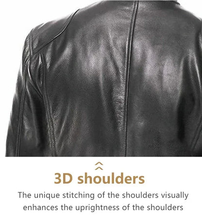 Men's PU Leather Jacket Stand Collar Zipper Coat   Jackets Autumn Casual Motorcycle PU Jacket Biker Slim Leather Coats