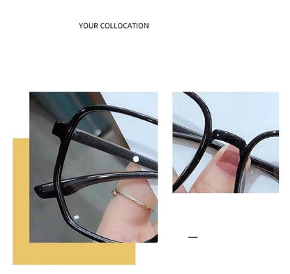 Anti Blue Light Blocking Computer Myopia Glasses Women Men Big Clear Frame Nearsighted Eyeglasses Diopters With 0-1.0-5.5 oculos