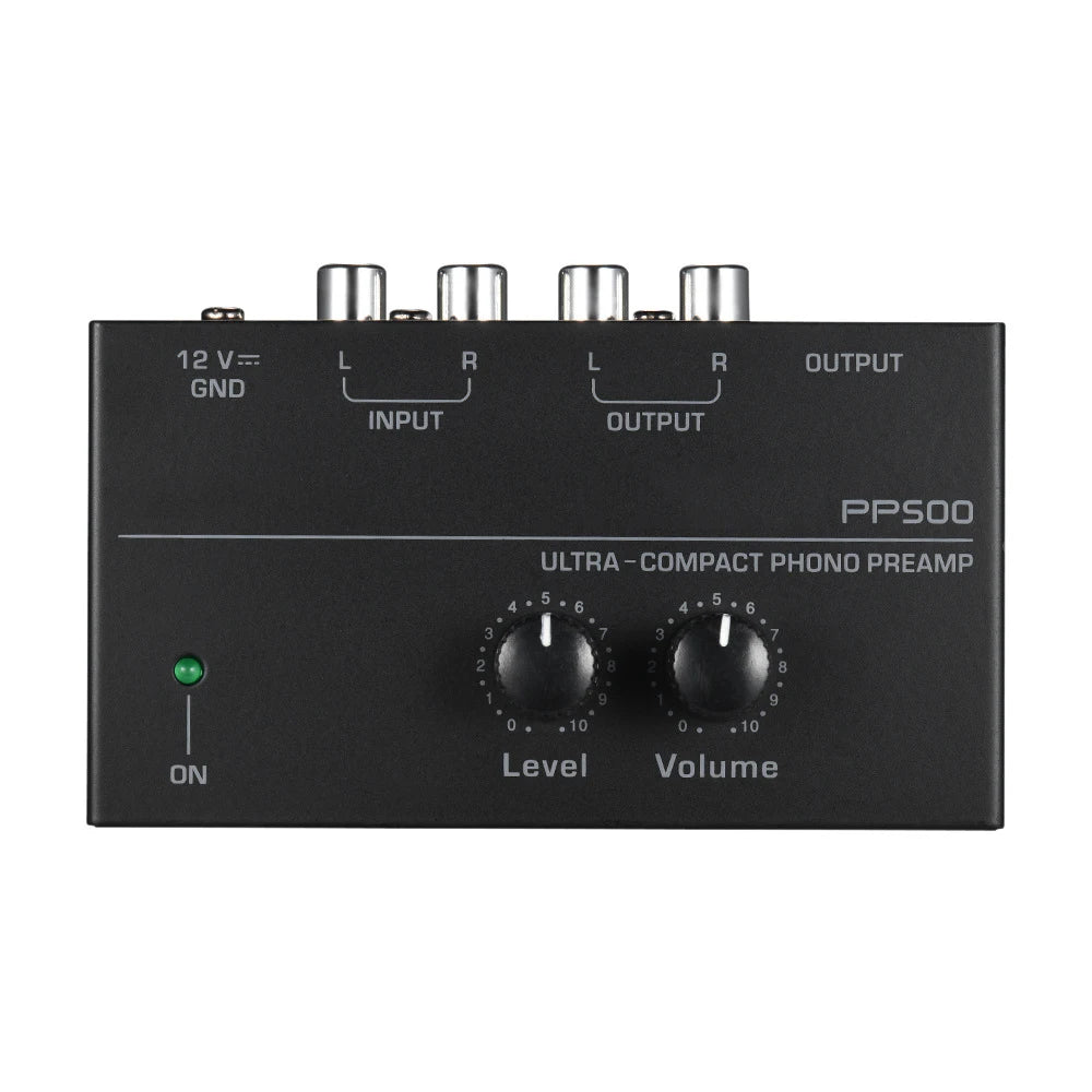 New PP500 Phono Preamp Preamplifier with Level Volume Control for LP Vinyl Turntable