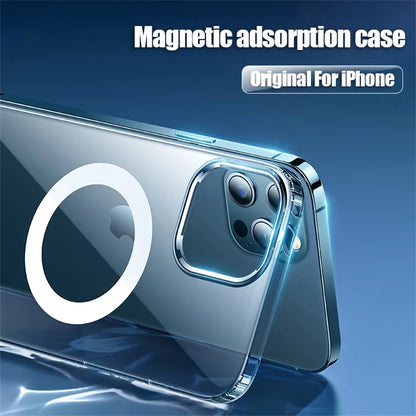 Clear Original Macsafe Case for Magsafe IPhone 14 Plus 13 15 Pro Max 12 Mini 14Pro 13Pro IPones I14 I15 Mac Safe Animation Cover