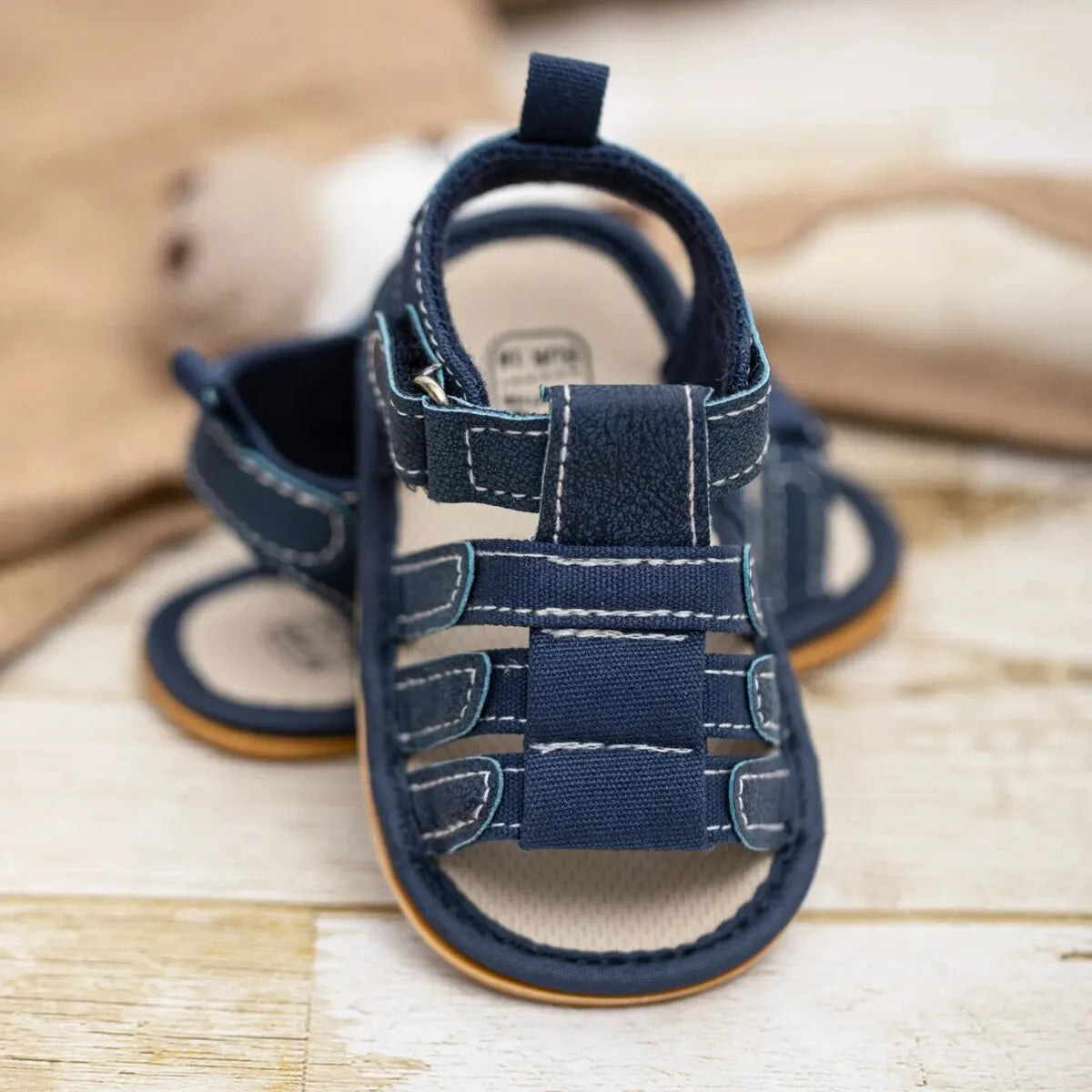 Meckior Summer Baby Shoes Baby Boy Girl Sandal Non-slip Rubber Sole Infant First Walkers Toddler Casual Baby Boy Garden Sandals