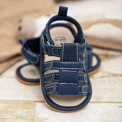 Meckior Summer Baby Shoes Baby Boy Girl Sandal Non-slip Rubber Sole Infant First Walkers Toddler Casual Baby Boy Garden Sandals