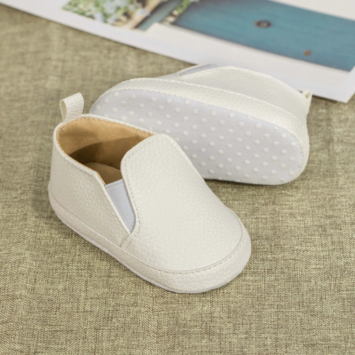 Meckior Classic Baby Boys Girls Loafers Untied Soft Bottom Casual Shoes Waterproof Anti Slip Lightweight Newborn Toddler Shoes