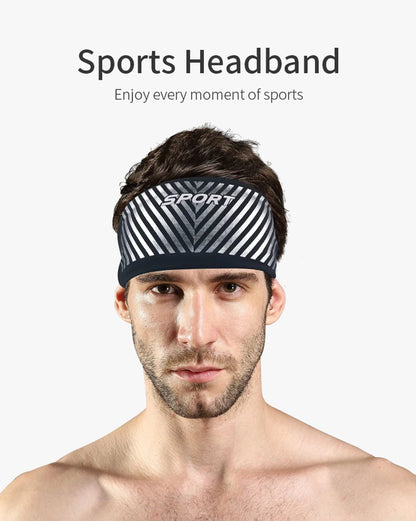 Absorbent Cycling Sport Sweat Headband Sweatband for Men and Women Yoga Hair Head Sweat Bands Sport Safety Sweatband Gym Outdoor