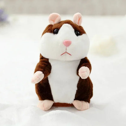 Learn To Imitate Talking Little Hamster Animal Plush Funny Toy Talking Nod Hamster Doll Soothing Crying Baby Toy Kids Gift