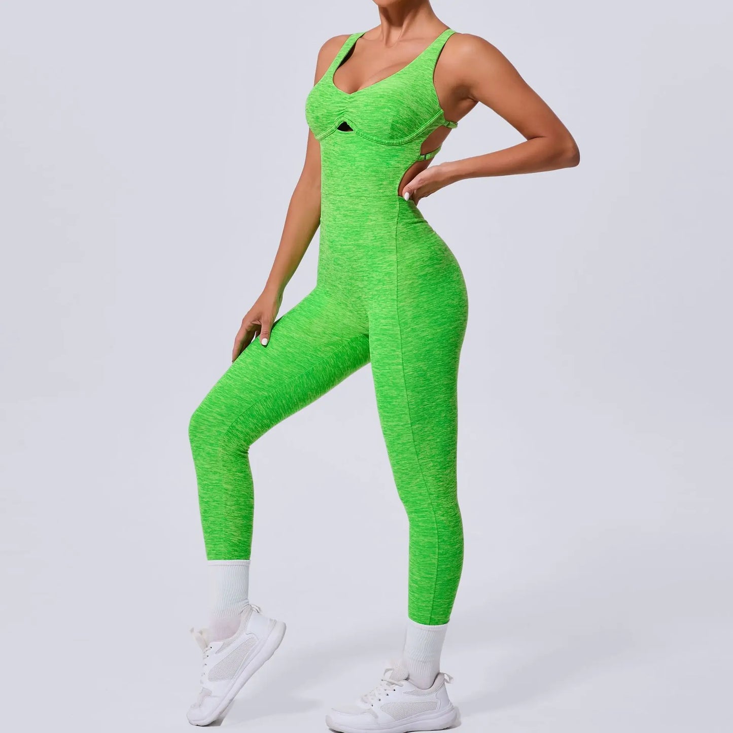 New Nylon Pad Women Yoga Set Rompers One Piece Jumpsuit Gym Exercise Sports Bra Romper Fitness Shorts Sportwear Active Suit