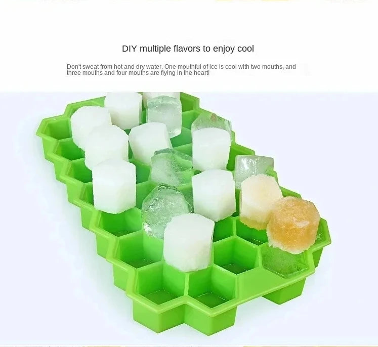 37 Lattice ice Cube Tray ice maker 1pcs Honeycomb cube Tray home DIY ice cube maker silicone ice rink great Honeycomb Ice mould