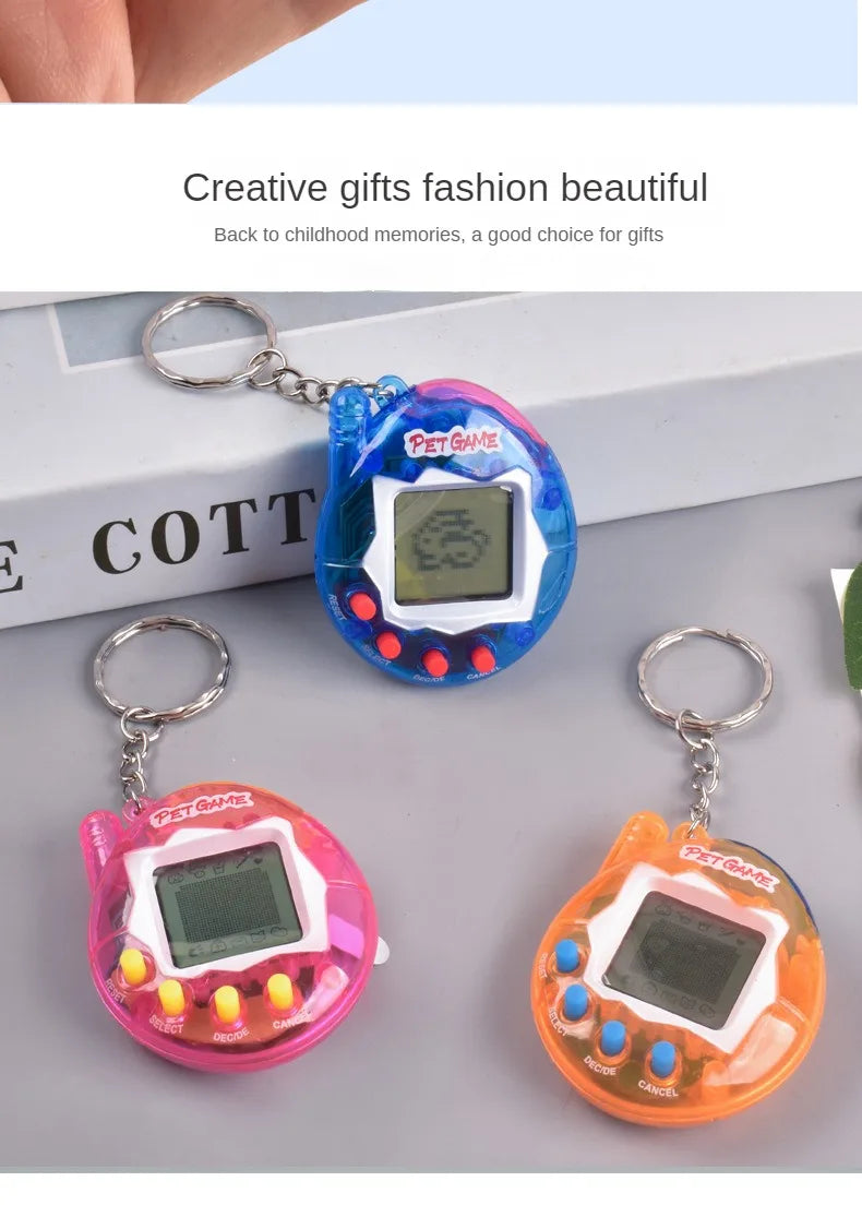 1PC Transparent Electronic Pets Tamagotchi Nostalgic 168 Pets In One Virtual Cyber Digital Nostalgic Funny Toys Pixel Funny Play