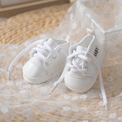 7.5-8cm Doll Shoes for 21inch Reborn Doll 55cm Dolls Accessories Sneakers Reborn Baby Miniature Shoes DIY Girl Toy Gifts