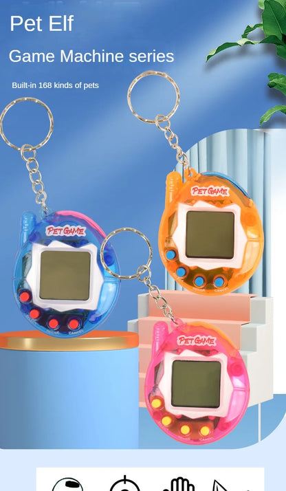 1PC Transparent Electronic Pets Tamagotchi Nostalgic 168 Pets In One Virtual Cyber Digital Nostalgic Funny Toys Pixel Funny Play