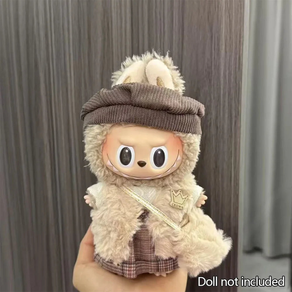 Mini Plush Doll'S Clothes Outfit Accessories For Korea Kpop Exo Labubu V1 V2 Idol Dolls Pit strip climbing suit Clothing Gift