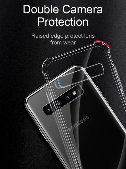 Clear Case For Samsung Galaxy S20 S21 FE S22 S10 S9 S8 Plus S10E Note 8 9 10 20 Plus ShockProof Transparent Soft Cover Case