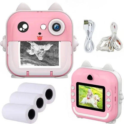 Children 1080P HD Digital Camera Toys Instant Print for Kids Thermal Print Camera Instant Print Photo Video With 32G Memory Card