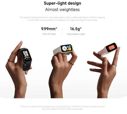 Global Version Xiaomi Smart Band 9 Active 1.47'' Display 18 Days Life Modes 5ATM All-day Health And Fitness Monitoring