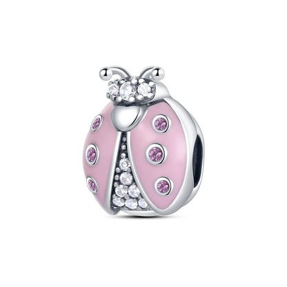 2025 925 Sterling Silver Charms Beads Love Heart Pink Original Charm Pendant Fit Charm Bracelets DIY Jewelry Birthday Gift Women