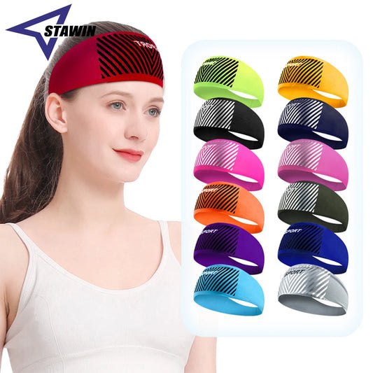 Absorbent Cycling Sport Sweat Headband Sweatband for Men and Women Yoga Hair Head Sweat Bands Sport Safety Sweatband Gym Outdoor