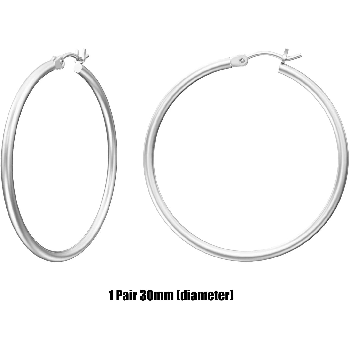 Shevalues Hoop Earrings Set for Women Man 14K Real Gold Plated Copper Hoops with 925 Sterling Silver Needle New Modern Jewelry