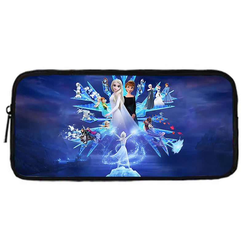 Frozen Princess Elsa Child School Backpack with Lunch Bags ,Pencil Bags ,Cartoon School Bags for Boys Girls Best Gift