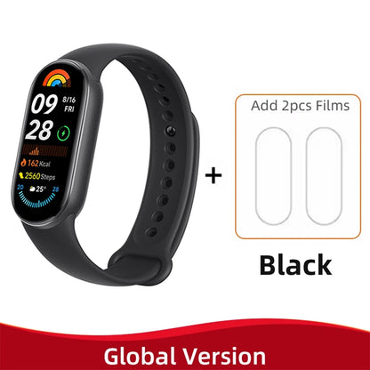 Global Version Xiaomi Smart Band 9 1.62" AMOLED Display 21 Day Battery Heart Rate Blood Oxygen Monitoring Sport Watch Waterproof