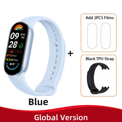 Global Version Xiaomi Smart Band 9 150+ Sports Modes Sleep Monitoring 1.62" AMOLED Display 21-day Battery Mi Wrist Sport Watch