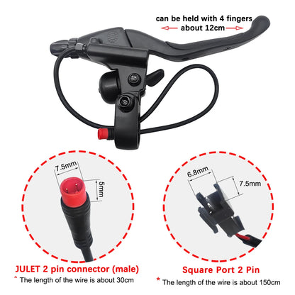 NUTT E-Bike Scooter Electric Brake Lever Bike Bicycles 22.2MM With Bell For Bicycles V-Brake / C-Brake / Line-Brake / Drum-Brake