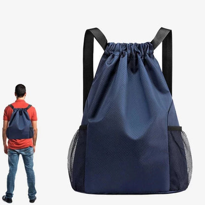 Men/Women Drawstring Pocket Backpack Oxford Backpack Large Capacity Drawstring Travel Bag Fitness Sports Bag