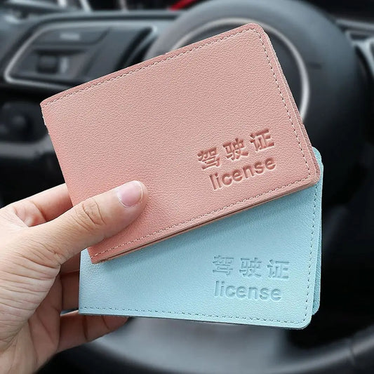 6 Card Slots Driving License PU Leather Case For Women Men Driver's License Holder Cover for Car Driving Documents Folder Wallet