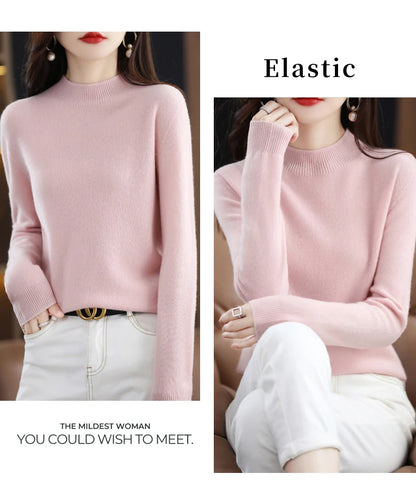 Cashmere Sweater Female 100% Merino Wool Winter Women Knitted Femme Pullover Top Winter Warm Women's 2024 New