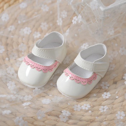 7.5-8cm Doll Shoes for 21inch Reborn Doll 55cm Dolls Accessories Sneakers Reborn Baby Miniature Shoes DIY Girl Toy Gifts