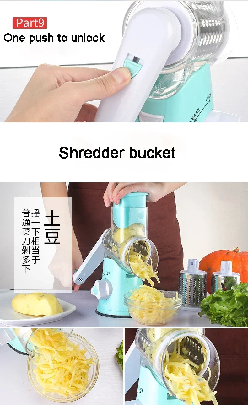 Food Processor Blender Vegetable Cutter Round Mandoline Slicer Potato Carrot Grater Slicer Chopper Blades Kitchen Tool